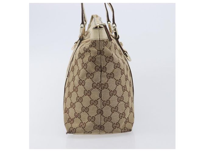 Borsa Gucci Abbey Zip Tote GG Canvas and Leather Medium - vista 3