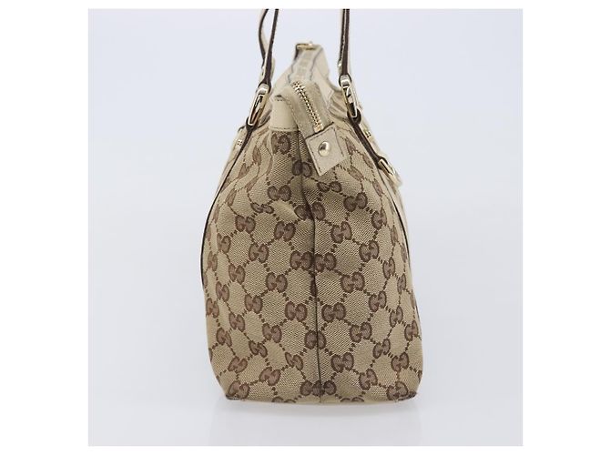 Borsa Gucci Abbey Zip Tote GG Canvas and Leather Medium - vista 4