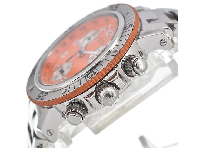 Hermès Hermes Clipper Diver Chronograph Quartz Stainless Steel and Rubber 33 - Ansicht 3