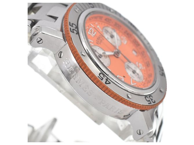 Hermès Hermes Clipper Diver Chronograph Quartz Stainless Steel and Rubber 33 - Ansicht 4