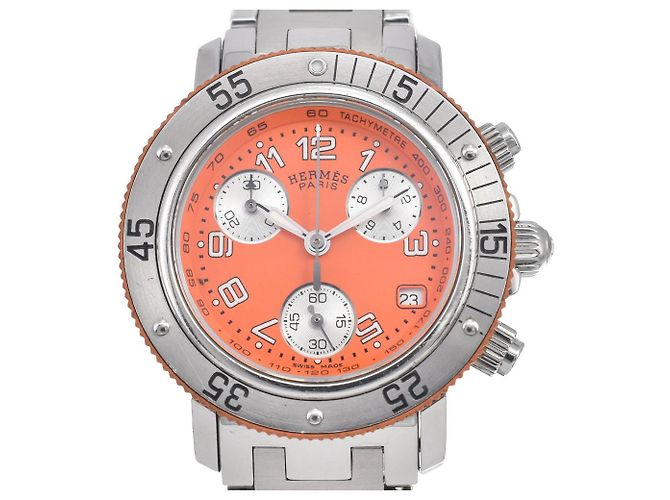 Hermès Hermes Clipper Diver Chronograph Quartz Stainless Steel and Rubber 33 - Ansicht 5