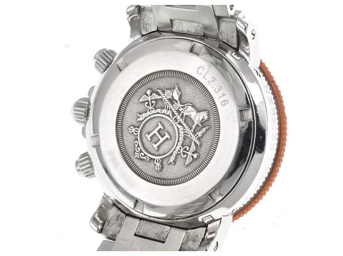 Hermès Hermes Clipper Diver Chronograph Quartz Stainless Steel and Rubber 33 - Ansicht 6
