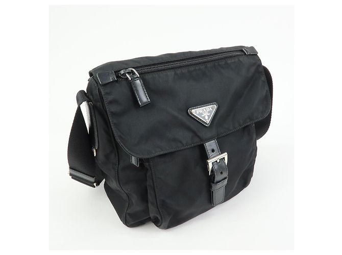 Prada Sac Messager Tessuto Small avec Boucle Zippée - vue 4