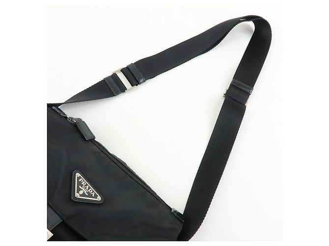 Prada Sac Messager Tessuto Small avec Boucle Zippée - vue 7