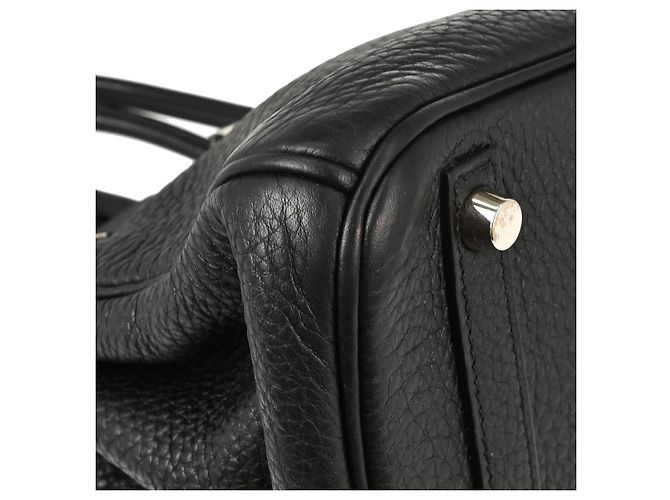 Hermès Hermes Birkin Black Clemence com Palladium Hardware 30 - vista 3