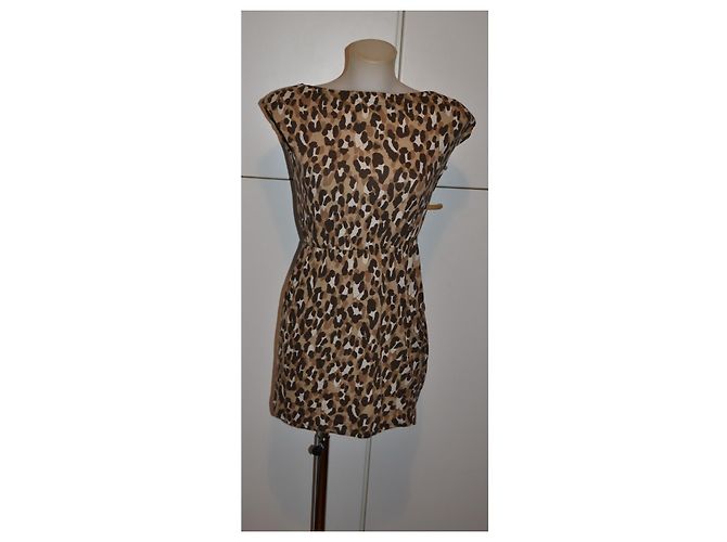Autre Marque MAX&Co. Baumwollkleid mit Leopardenmuster - Ansicht 2