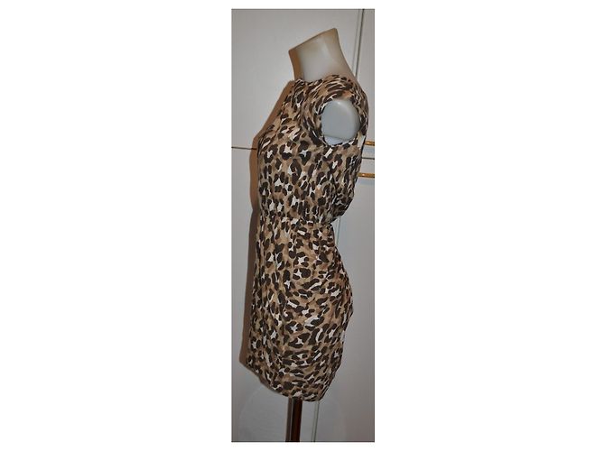 Autre Marque MAX&Co. Baumwollkleid mit Leopardenmuster - Ansicht 3