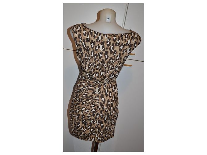 Autre Marque MAX&Co. Baumwollkleid mit Leopardenmuster - Ansicht 4