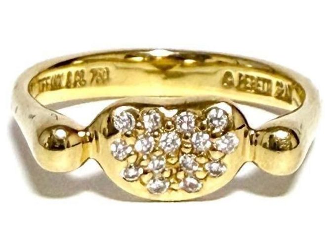 Autre Marque Anello Bean da donna Tiffany & Co. in oro giallo 18K - vista 2