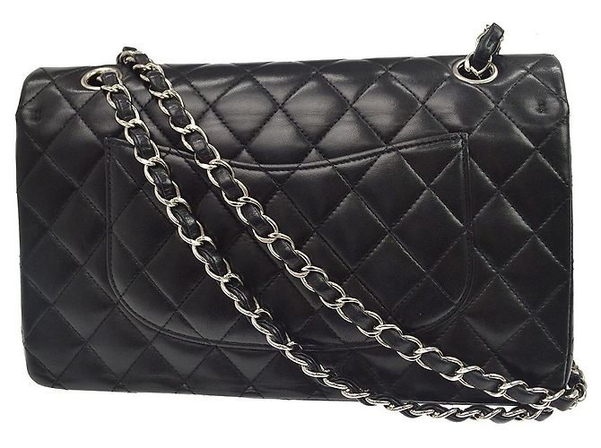 Chanel Classic Timeless Double Flap Quilted Lambskin Medium - vista 2