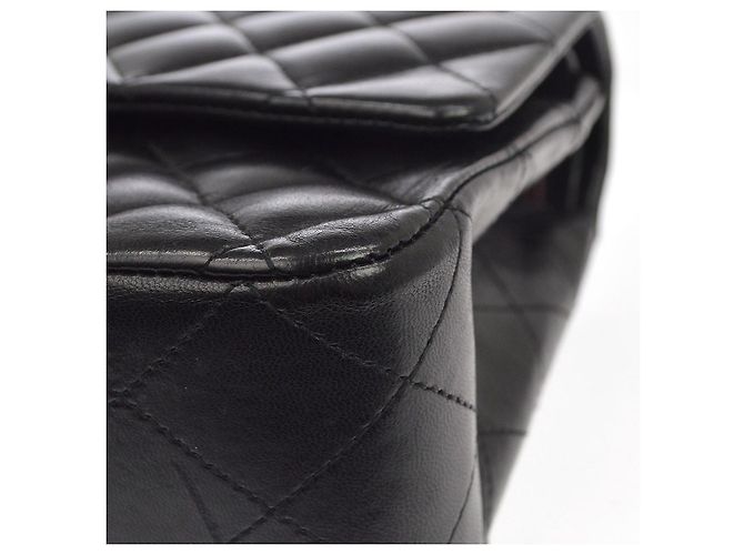 Chanel Classic Timeless Double Flap Quilted Lambskin Medium - vista 4