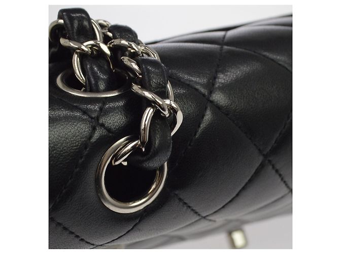 Chanel Classic Timeless Double Flap Quilted Lambskin Medium - vista 6