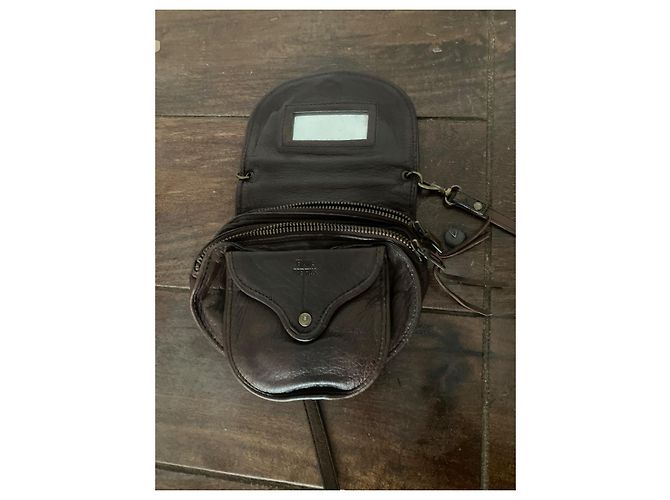 Jerome Dreyfuss Borsa a Tracolla in Pelle Marrone - vista 3