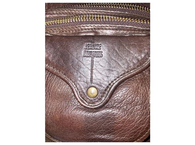 Jerome Dreyfuss Borsa a Tracolla in Pelle Marrone - vista 4