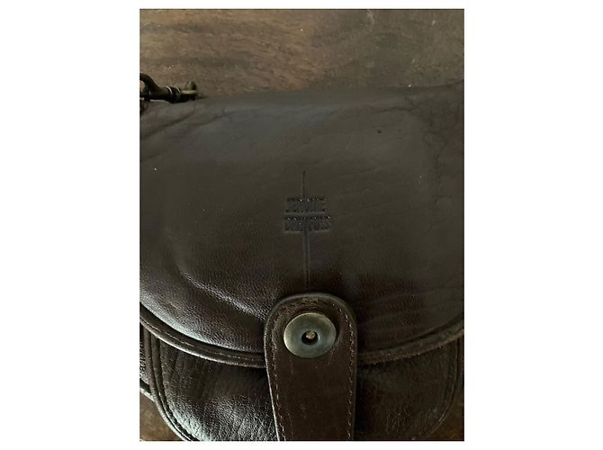 Jerome Dreyfuss Borsa a Tracolla in Pelle Marrone - vista 5