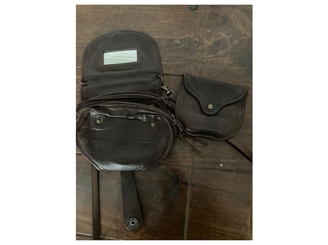 Jerome Dreyfuss Borsa a Tracolla in Pelle Marrone - vista 6