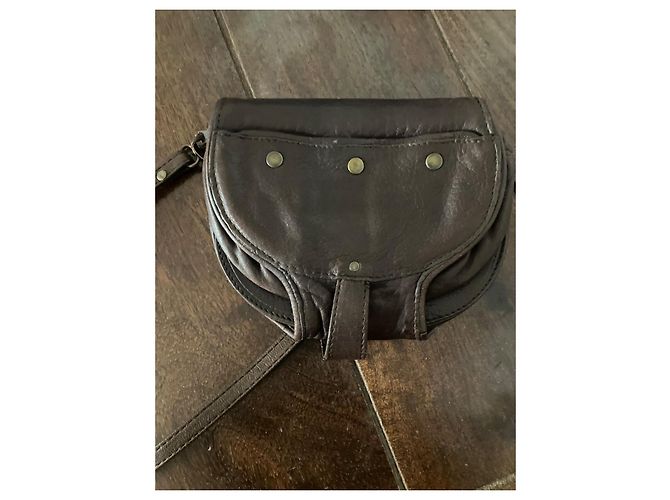 Jerome Dreyfuss Borsa a Tracolla in Pelle Marrone - vista 7