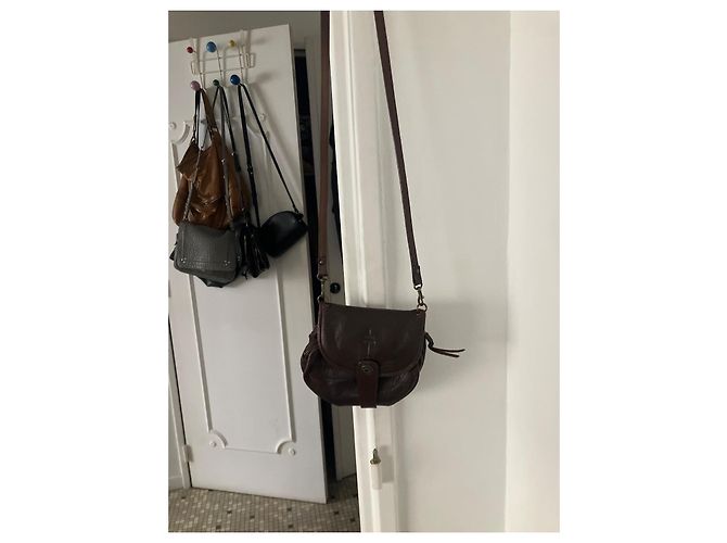 Jerome Dreyfuss Borsa a Tracolla in Pelle Marrone - vista 8