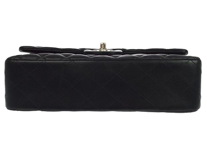 Chanel Classic Timeless Double Flap Quilted Lambskin Medium - vista 3