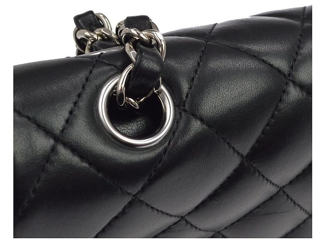 Chanel Classic Timeless Double Flap Quilted Lambskin Medium - vista 6