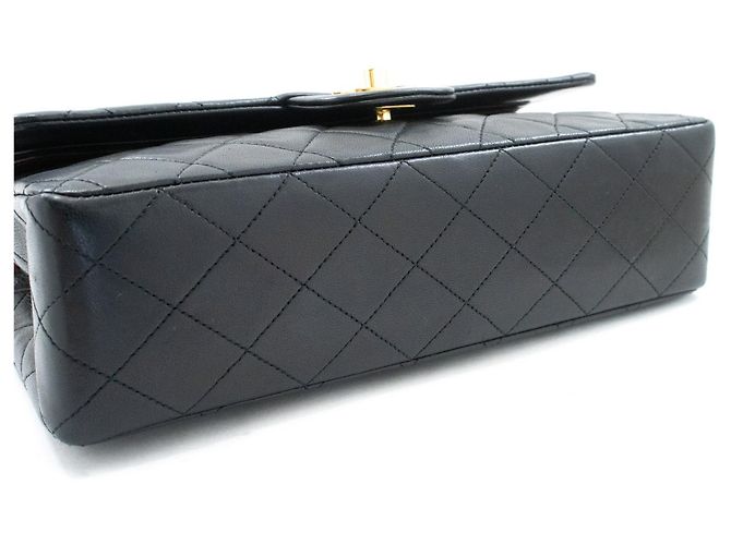 Chanel Classic Timeless Double Flap Quilted Lambskin Medium - vista 5