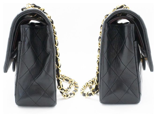 Chanel Classic Timeless Double Flap Quilted Lambskin Medium - vista 6