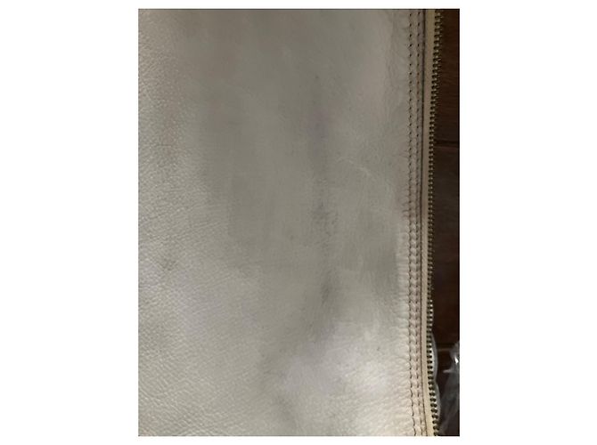 Mulberry Bolsa de mão em couro branco com alça trançada - vista 12
