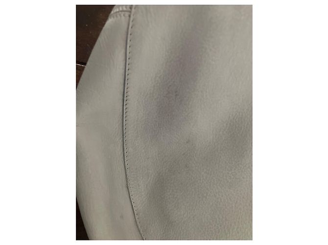 Mulberry Bolsa de mão em couro branco com alça trançada - vista 5