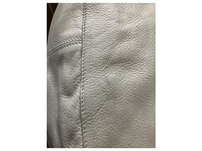 Mulberry Bolsa de mão em couro branco com alça trançada - vista 6