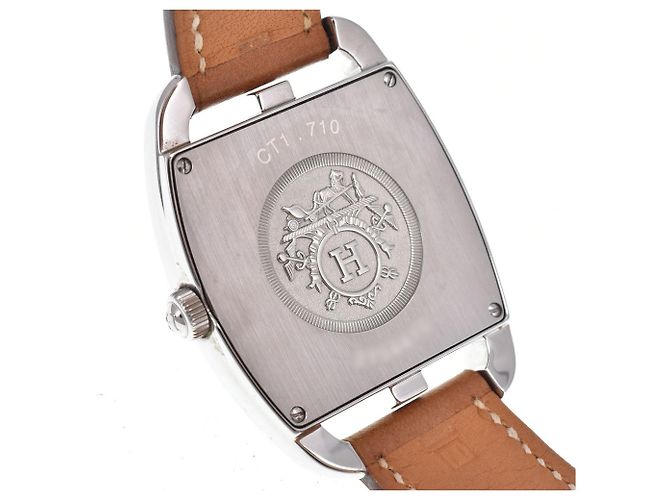 Hermès Hermes Cape Cod Quartz Stainless Steel and Leather 33 - view 6