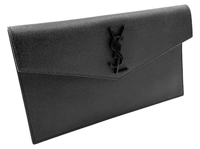 Autre Marque Saint Laurent Uptown Flap Leather Long - vista 3