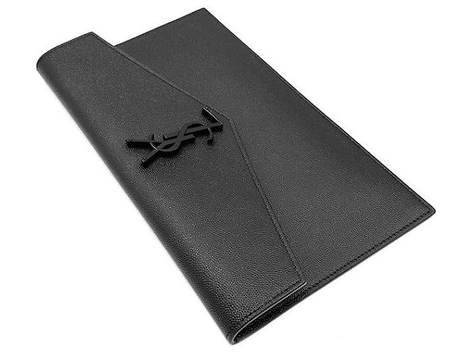 Autre Marque Saint Laurent Uptown Flap Leather Long - vista 5