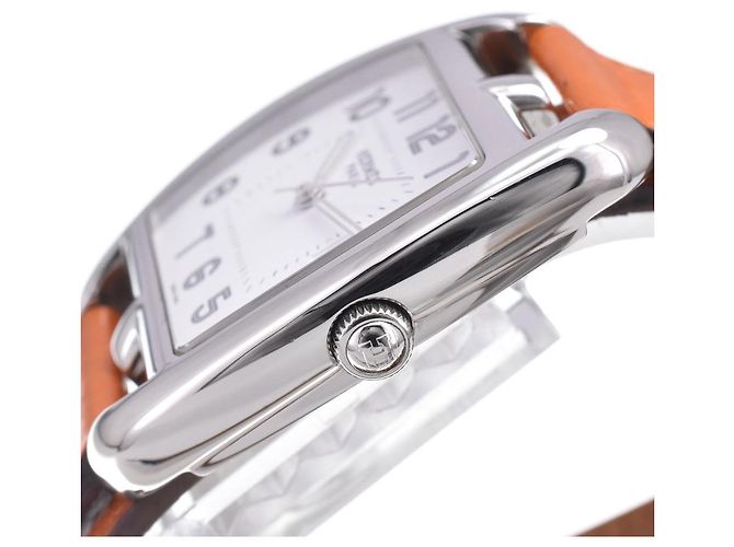 Hermès Hermes Cape Cod Quartz Stainless Steel and Leather 33 - view 3