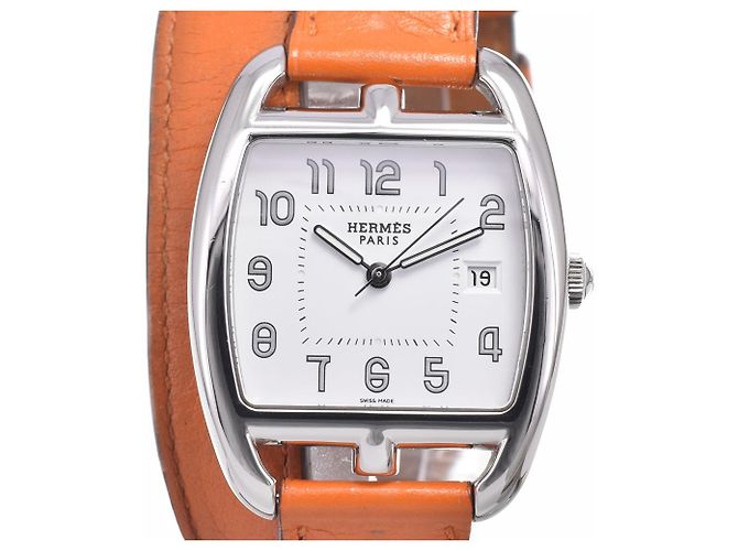 Hermès Hermes Cape Cod Quartz Stainless Steel and Leather 33 - view 5