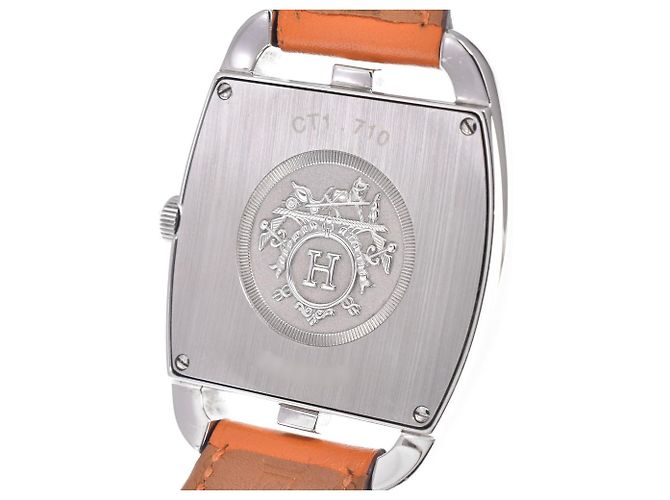 Hermès Hermes Cape Cod Quartz Stainless Steel and Leather 33 - view 6