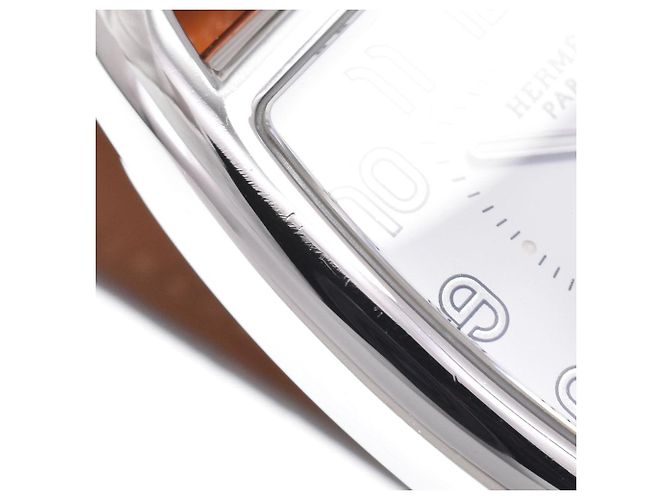 Hermès Hermes Cape Cod Quartz Stainless Steel and Leather 33 - view 7