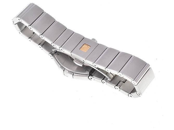 Omega Constellation Quartz Stainless Steel com bisel e marcadores de diamante 24 - vista 6