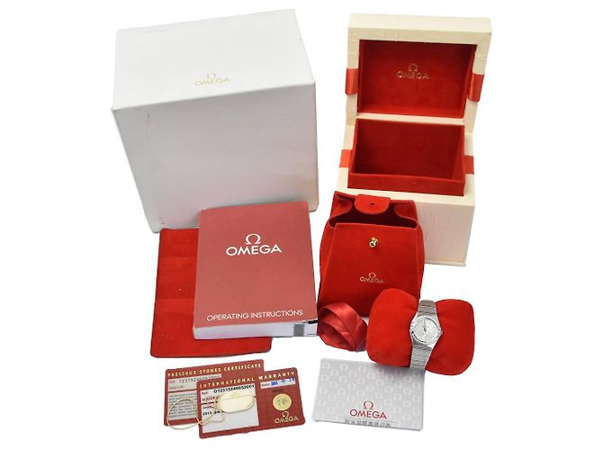 Omega Constellation Quartz Stainless Steel com bisel e marcadores de diamante 24 - vista 7