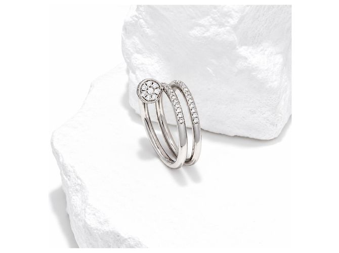 Cartier Juste un Clou Doppelring Diamanten 0,59ct 18k  Weißgold Gr. 54 - Ansicht 3