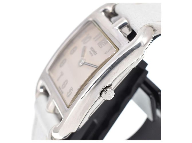 Hermès Hermes Cape Cod Quartz Stainless Steel and Leather 23 - vista 3