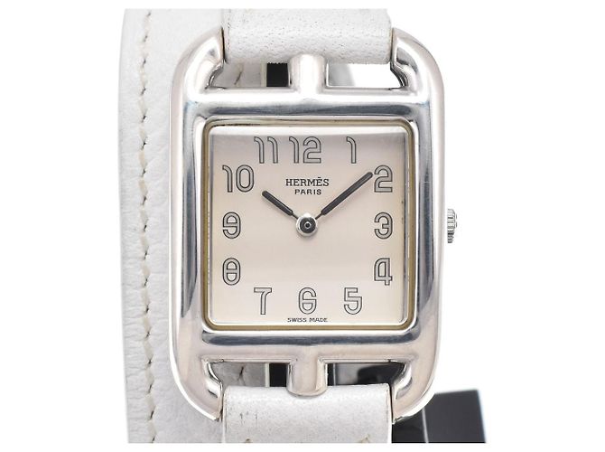 Hermès Hermes Cape Cod Quartz Stainless Steel and Leather 23 - vista 5