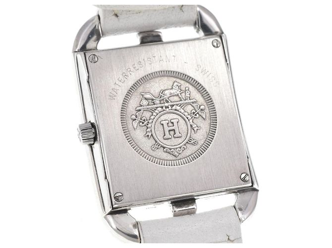 Hermès Hermes Cape Cod Quartz Stainless Steel and Leather 23 - vista 6