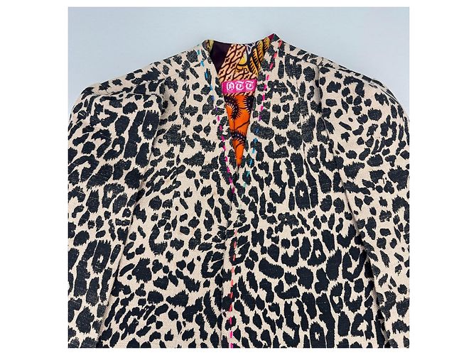 Autre Marque OTT Dubai Cape mit Leopardenprint - Ansicht 8