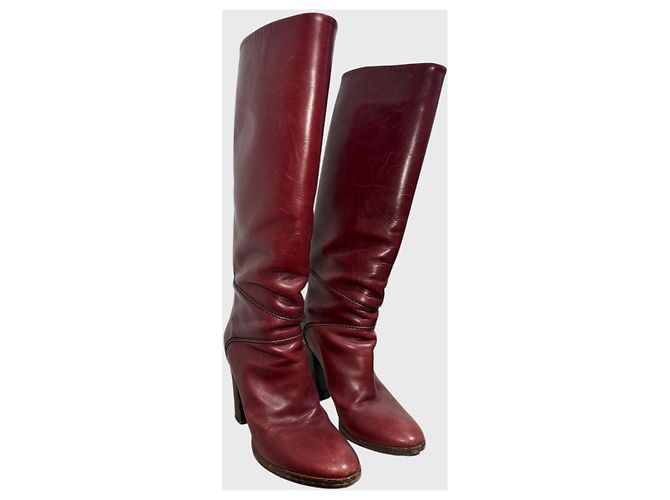 Botas Chloé bordeaux T.38 - vista 2
