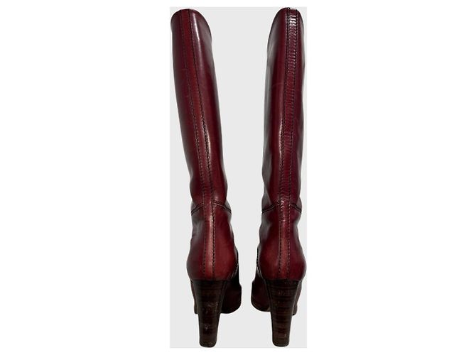Botas Chloé bordeaux T.38 - vista 5