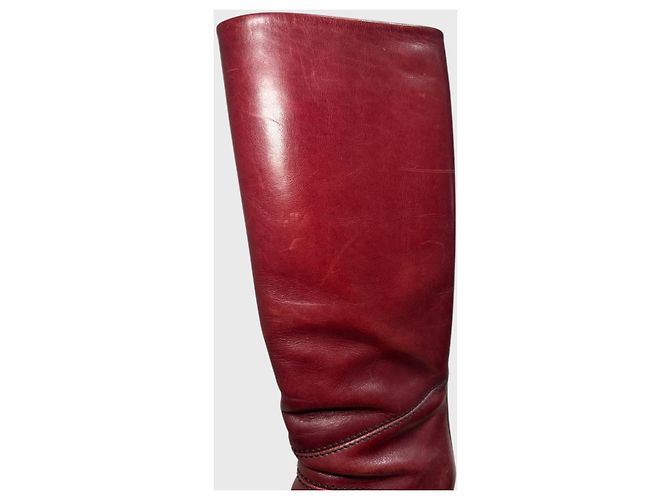 Botas Chloé bordeaux T.38 - vista 8