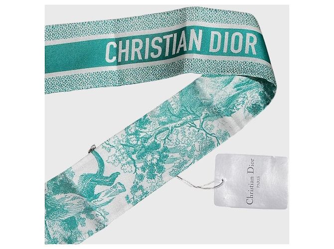 Dior Mitzah Tuch Toile de jouy grün - Ansicht 2