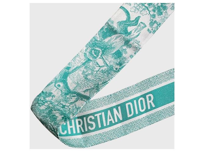 Dior Mitzah Tuch Toile de jouy grün - Ansicht 3