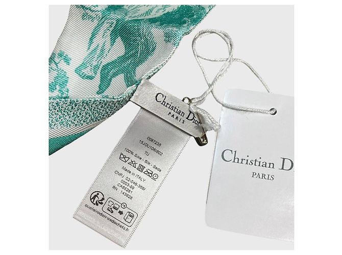 Dior Mitzah Tuch Toile de jouy grün - Ansicht 5