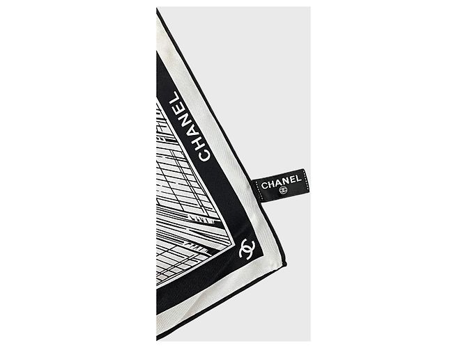 Pañuelo Chanel blanco y negro - vista 5